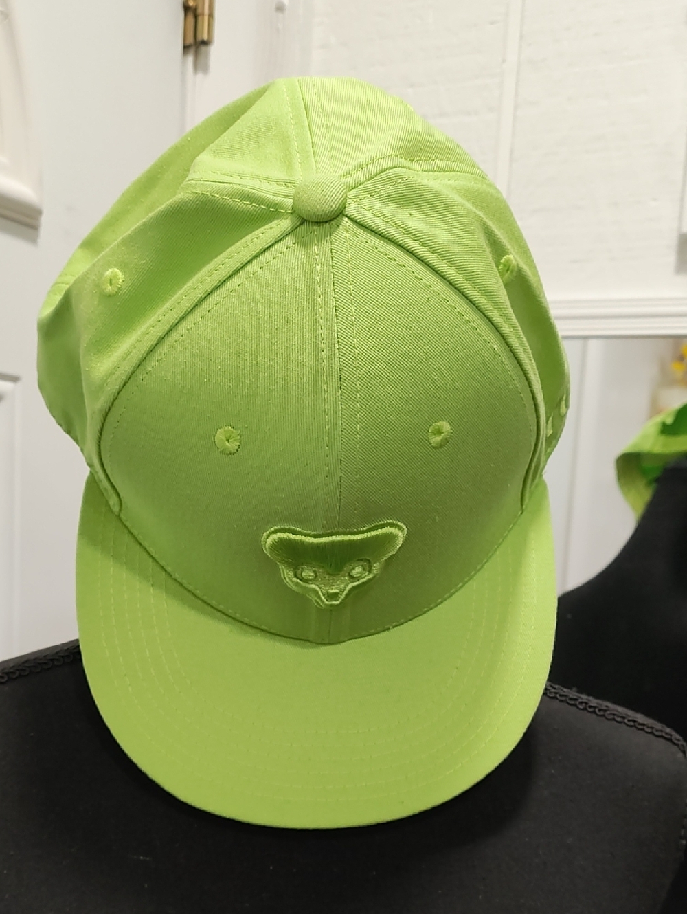 Neon Green Chicago Cubs Logo Baseball Cap